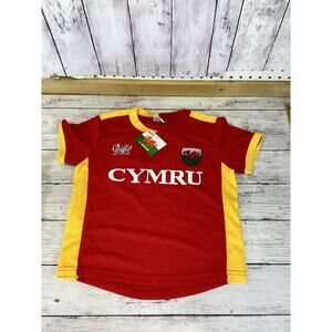Collection by MANAV Childrens Kid's Wales Cymru ShirtWelsh Football Kit - 5Y